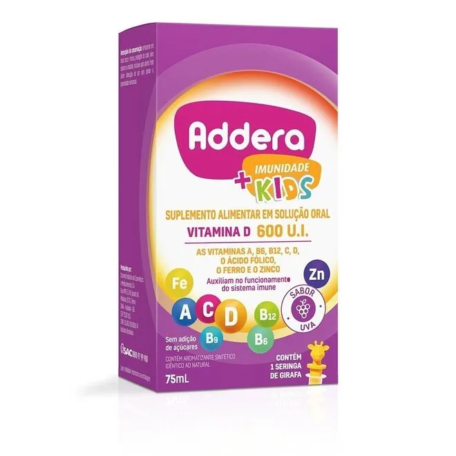 Addera+Imunidade Kids 600UI 75ml - HYPERA