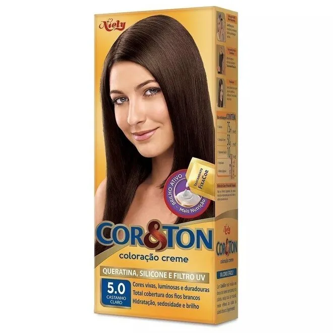 Tintura Cor&Ton Niely 5.0 Castanho Claro