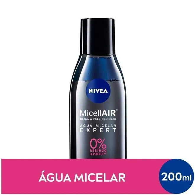 Água Micelar Expert sem Perfume Nivea Micellair Frasco 200ml