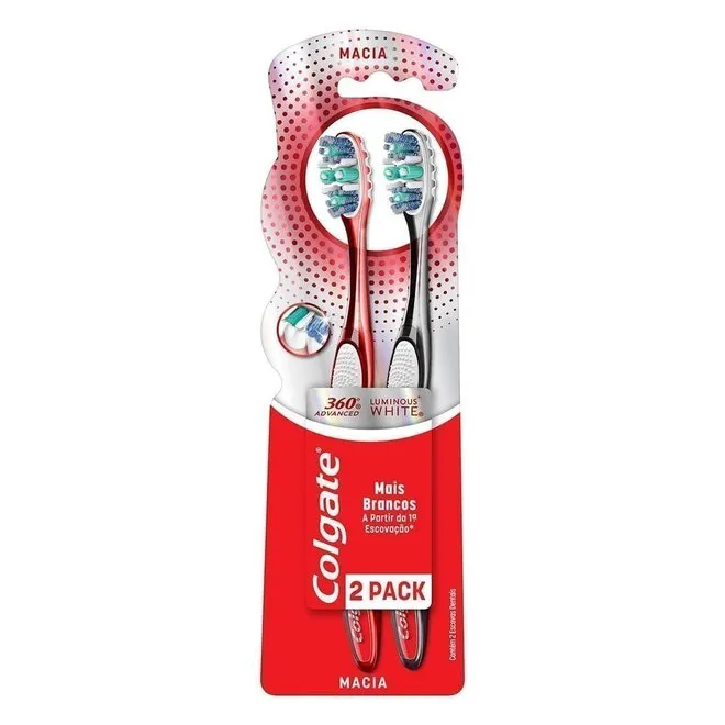 Escova Dental 360 Luminous White Leve 2 Pague 1 - COLGATE