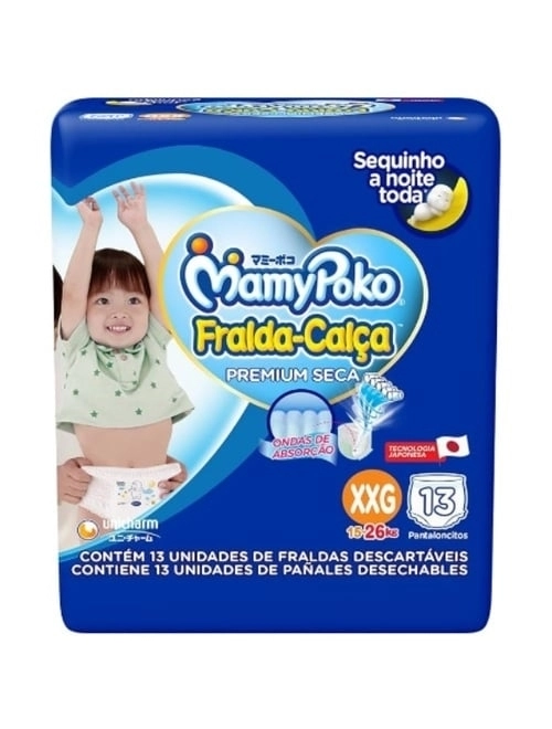 Fralda-Calça Mamypoko Tamanho Xxg 13 Unidades