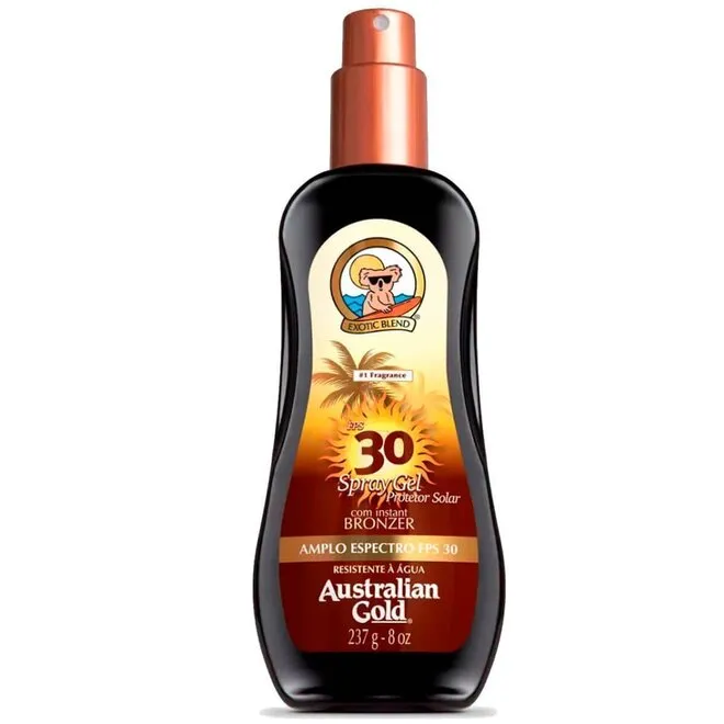 Australian Gold Fps 30 Spray Gel 237G Inst Bronzer
