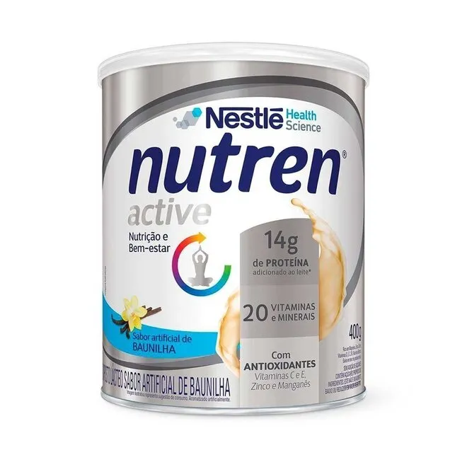 Complemento Alimentar Nutren Active Sabor Baunilha 400G