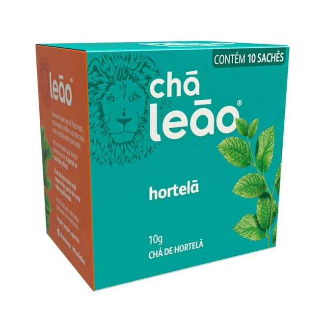 Chá de Hortelã Leão 10 Saches - MATTE-LEAO
