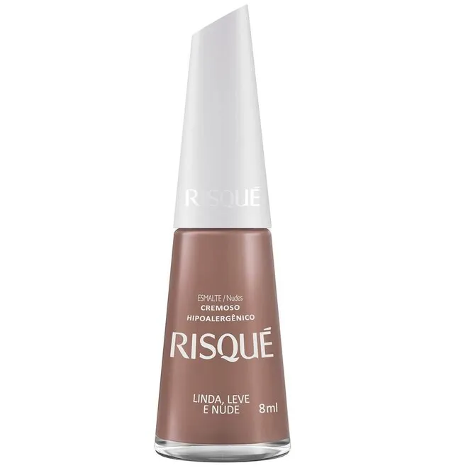 Esmalte Nude Cremoso Linda, Leve E Nude Risqué 8Ml