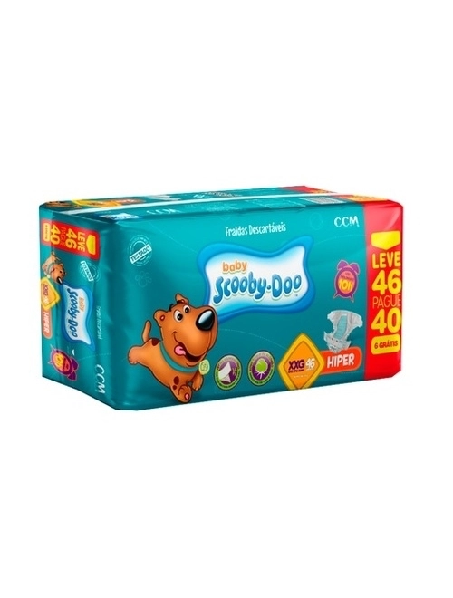 Fralda Scooby Doo Hiper Xxg 46Unidades