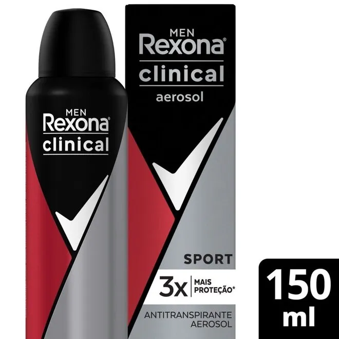 Desodorante Aerosol Rexona Clin Men 150ml