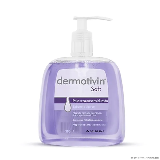 Sabonete Líquido Dermotivin Soft com 300ml