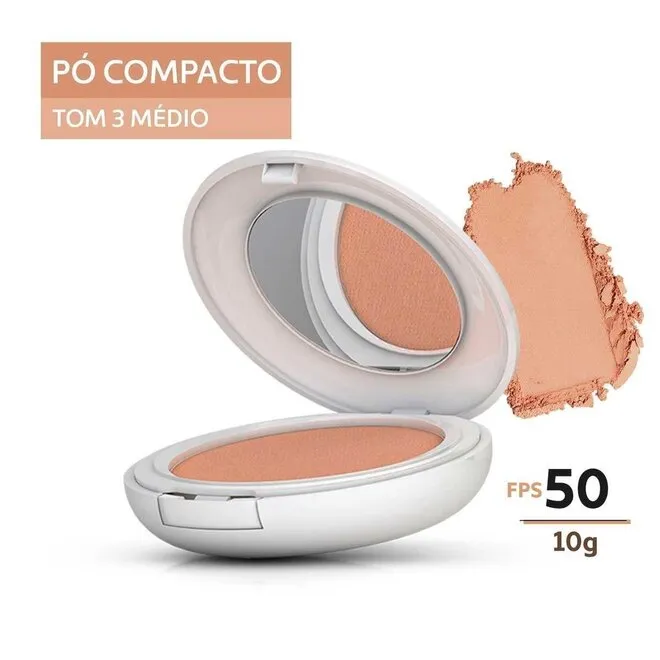 Pó Compacto Episol Color Pele Morena FPS50 10g - MANTECORP