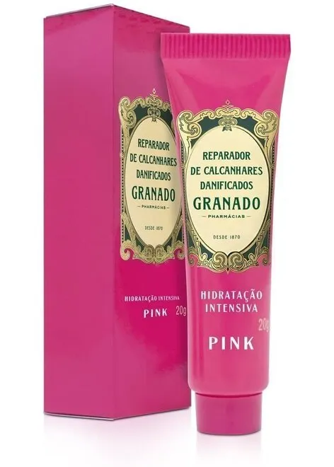 Reparador Calcanhar Granado Danif Pink 20G