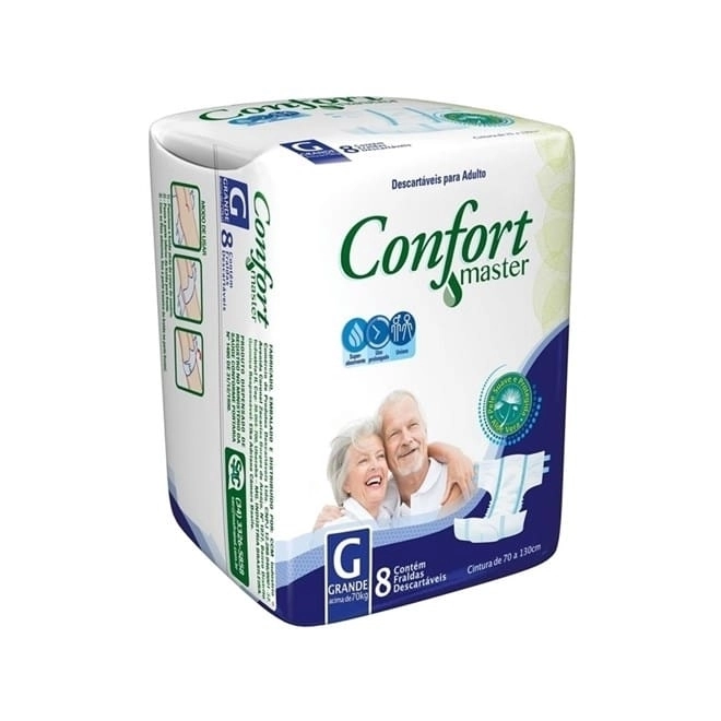 Fralda Geriatrica Confort Master G C/8