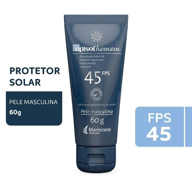 Protetor Solar Episol Homem Fps 45 60G (Hpd)