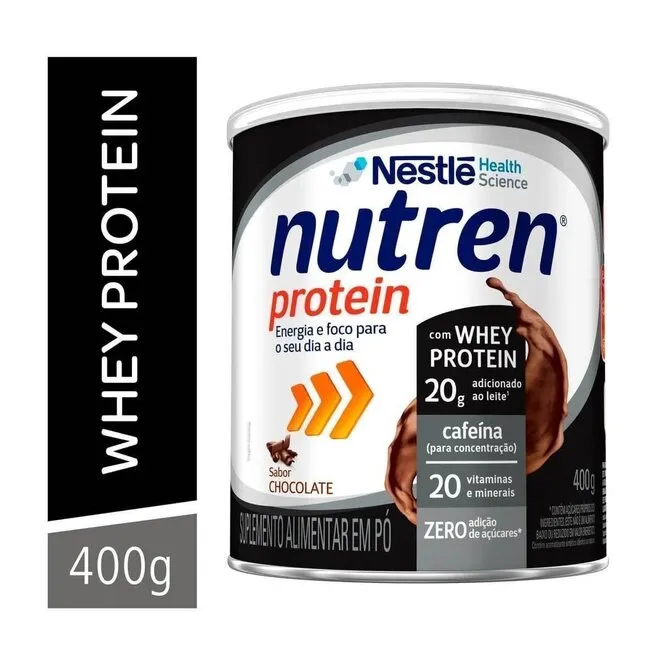 Suplemento Proteico Pó Chocolate Nutren Lata 400g