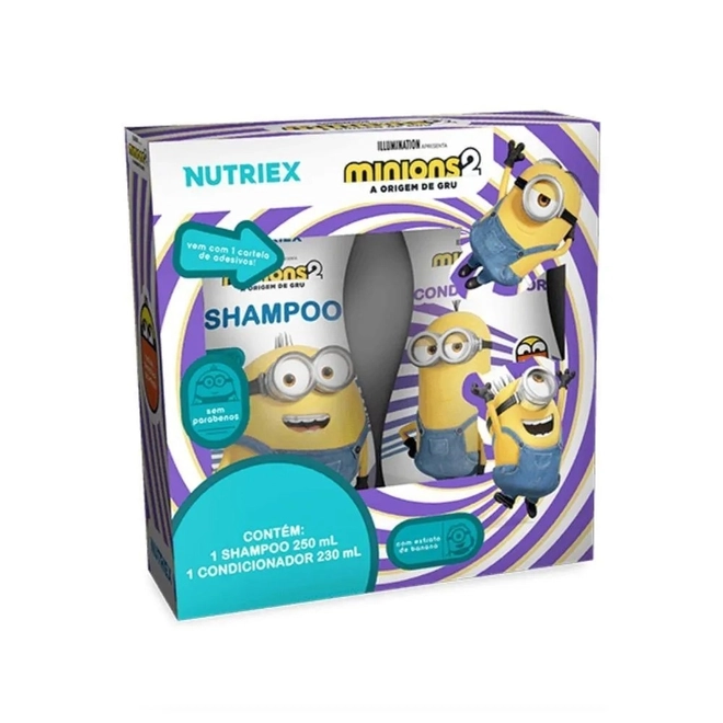 Kit Shampo 2em1 250ml+Sabonete Liquido 250ml Minios-NUTRIEX