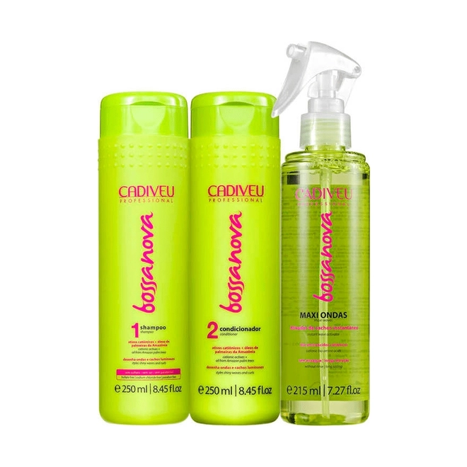 Kit Cadiveu Bossa Nova Shampoo+Condicionador+Maxi 215ml