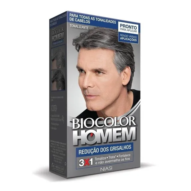 Tonalizante Biocolor Homem Redução de Grisalhos