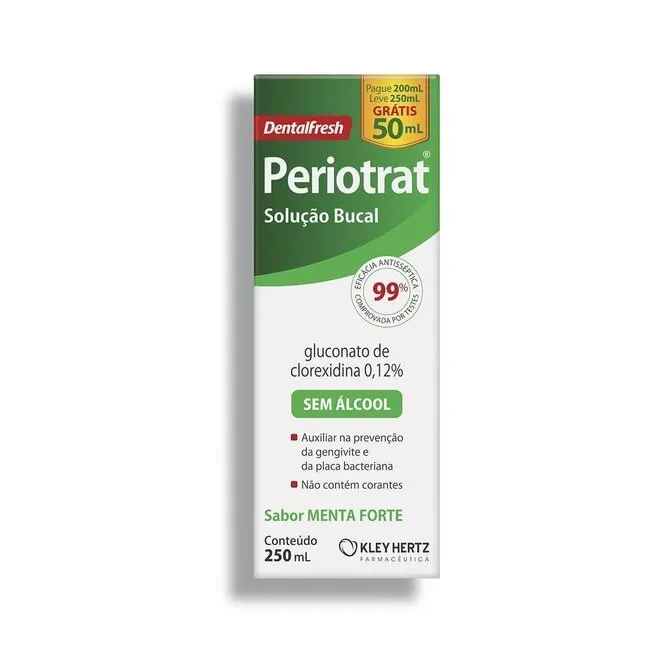Solução Bucal Periotrat Sabor Menta Kley Hertz 250Ml