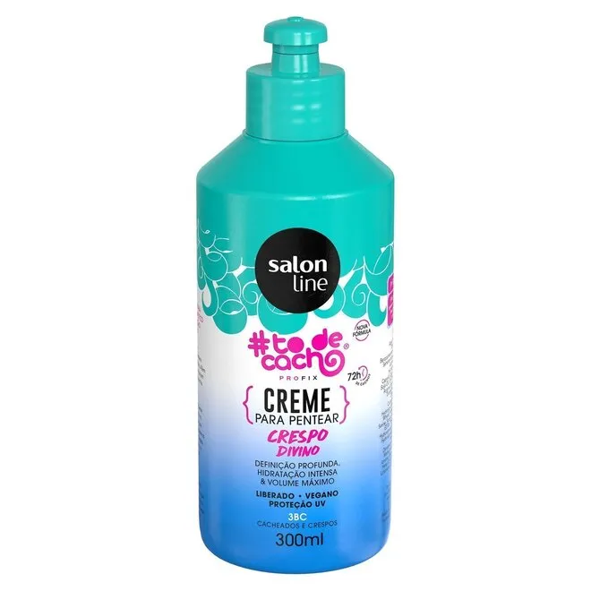Creme Pentear Salon Line To De Cacho Divino Embalagem 300Ml