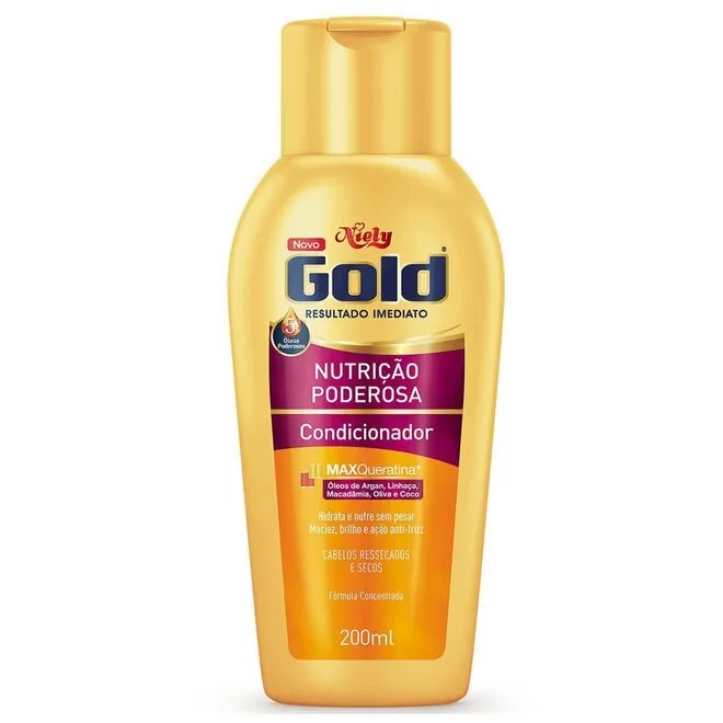 Condicionador Niely Gold Nutrição Poderosa com 200ml