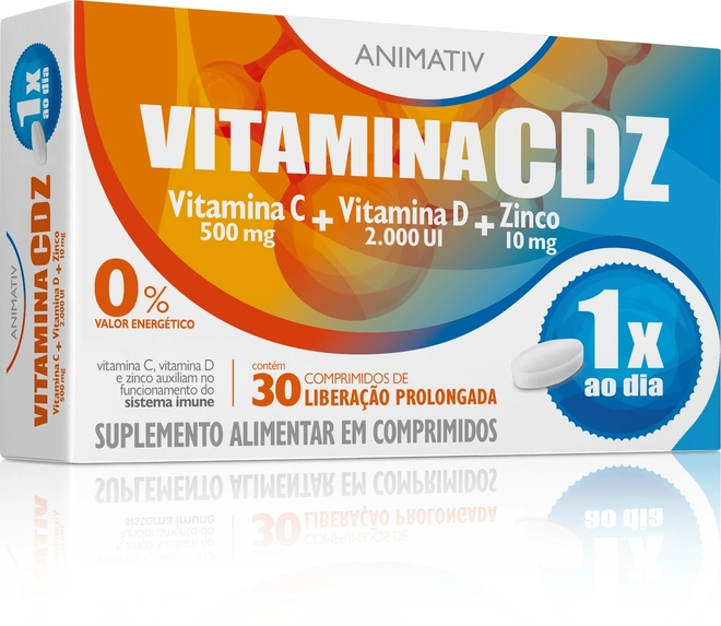 Vitamina Cdz Althaia Animativ 30 Comprimidos