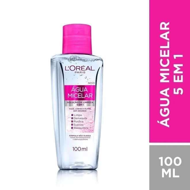 Agua Micelar de Limpeza 5em1 100ml - LOREAL