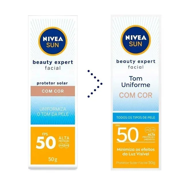 PROT NIVEA BEAUTY COR FPS50 50ML(NVA)