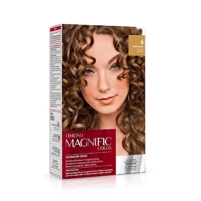 Coloração Creme Amend Magnific Color 6.0 Louro Escuro
