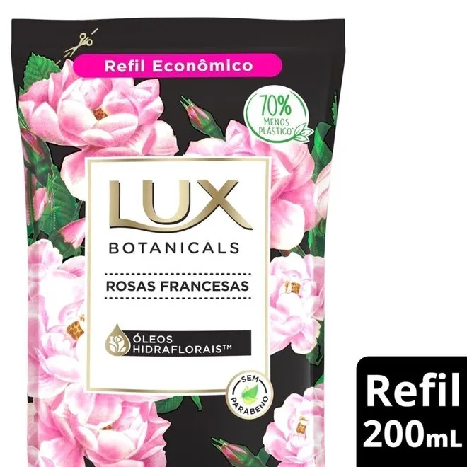 Sabonete Líquido Lux Botanicals Rosas Francesas Refil 200Ml