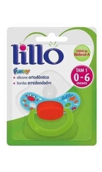 Chupeta Lillo Funny Orto T1 Azul Menino