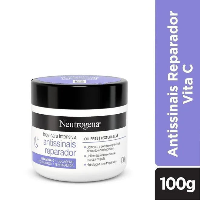 Creme-Rep/dor Antissinais Facial Neutrogena Pote 100g