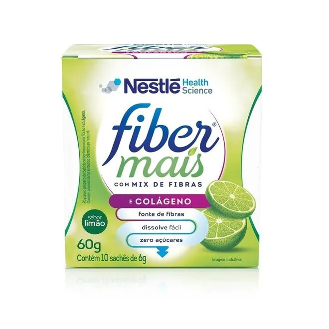 Resource Fiber Mais Colageno Sache 10x6g - NESTLE