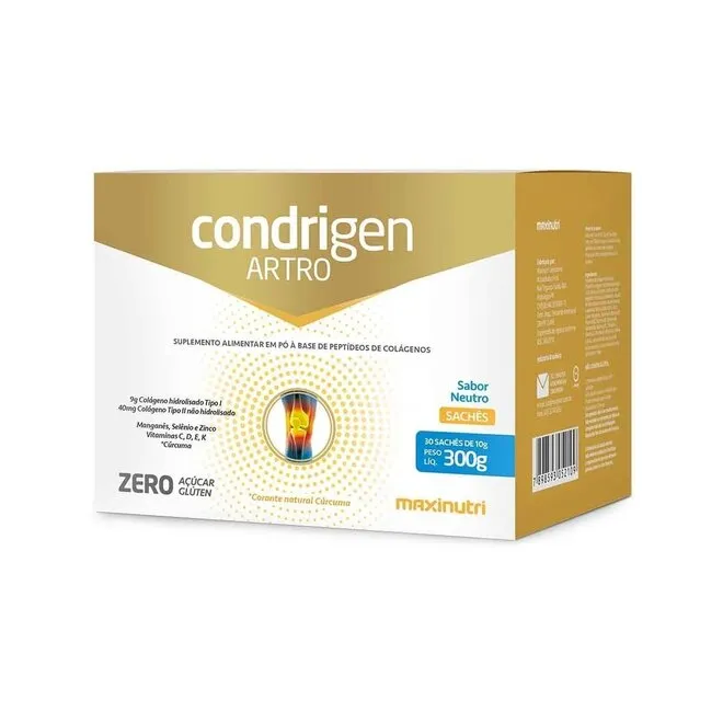 Condrigen Artro Colageno Tipo IeII Neutro 30Saches-MAXINUTRI