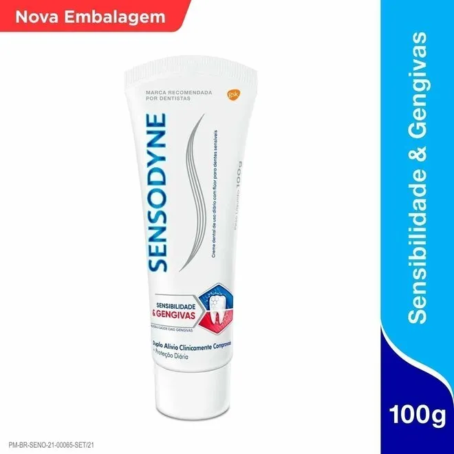 Creme Dental Sensibilidade & Gengivas Sensodyne 100G