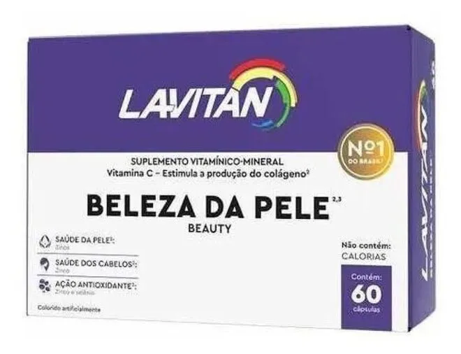Suplemento Lavitan Beauty Beleza da Pele 60 Cápsulas