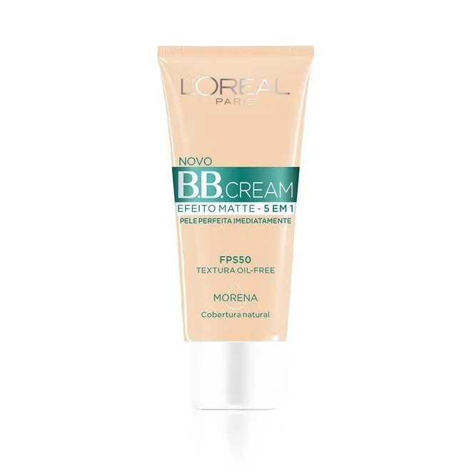 Base BB Cream Efeito Matte 5em1 FPS50 Morena 50ml - LOREAL