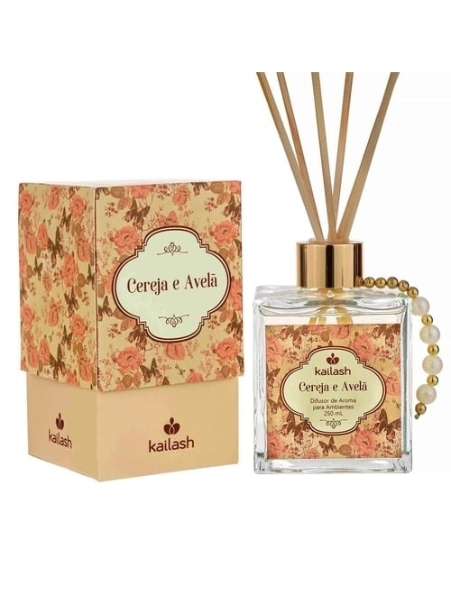 DIFUSOR AROMA CEREJA AVELA VIDRO 250ML