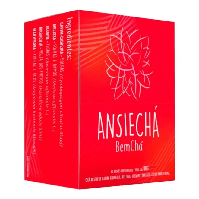 Chá Misto Natural Ansiechá 60 Sachês