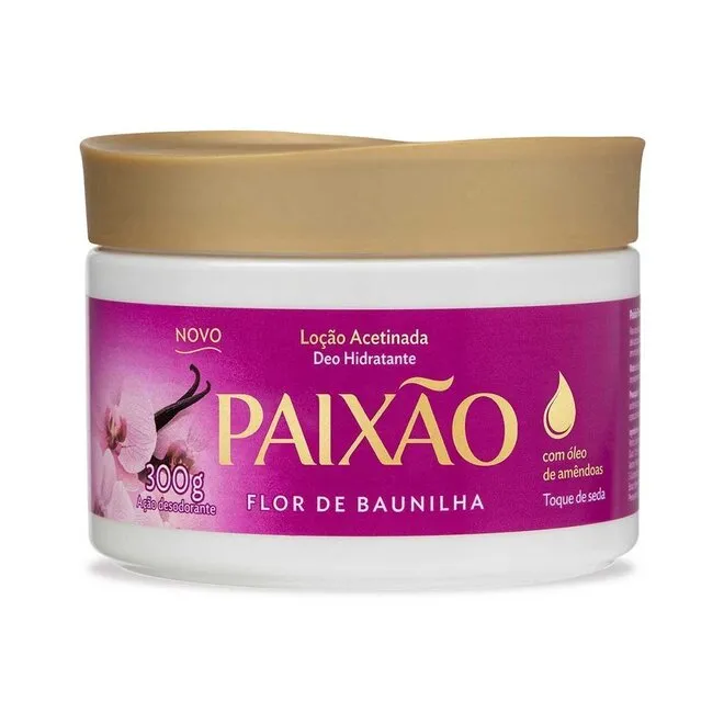Loção Acetinada Hidratante Flor De Baunilha Paixão 300G