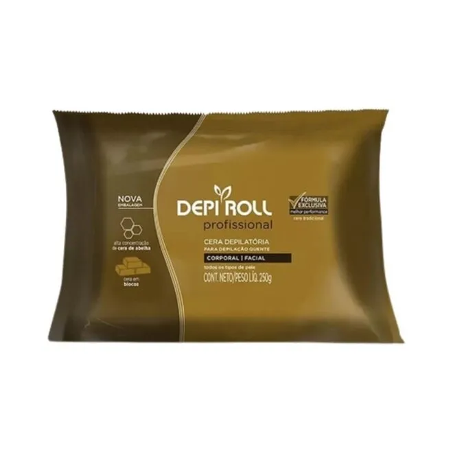Cera Quente em Blocos Tradicional 250 g, Depiroll, Me