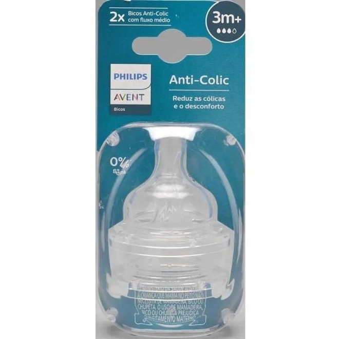 Bico Mamadeira Anti-colic - (3m + )