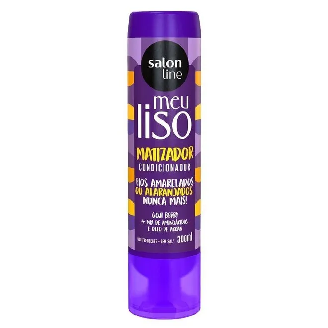 Condicionador Salon Line Meu Liso Matizado Embalagem 300Ml