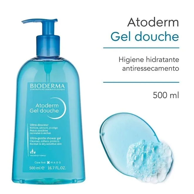 Gel de Banho Bioderma Atoderm Hidratante com 500ml