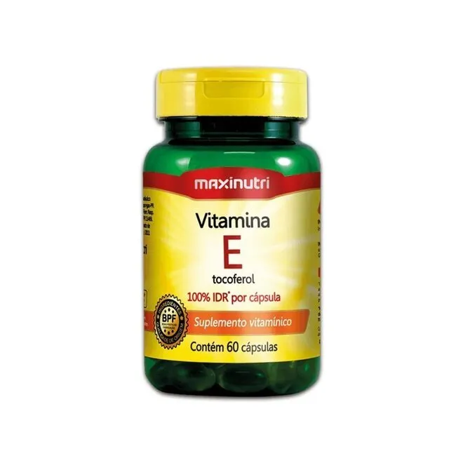 Vitamina E 10mg 100% Idr 60 Cápsulas - MAXINUTRI