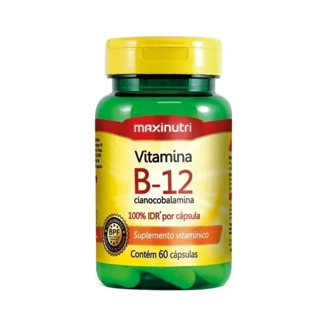 Vitamina B-12 60 Cápsulas - MAXINUTRI