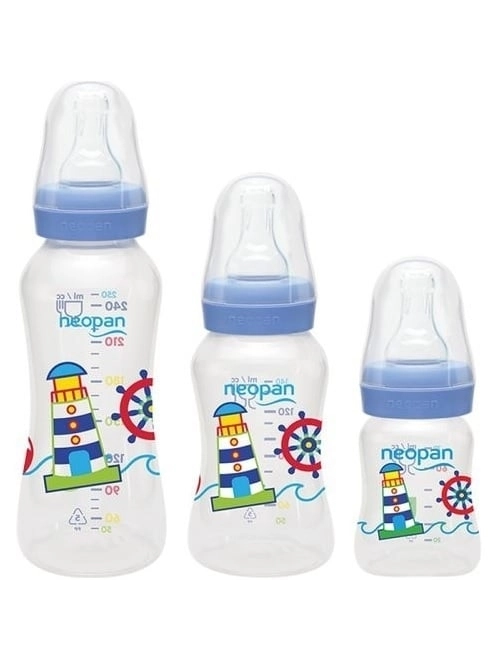 Kit Mamadeira Decorada 70/140/250ml Azul - NEOPAN