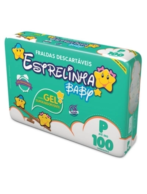 Fralda Estrelinha Hiper P 100Unidades