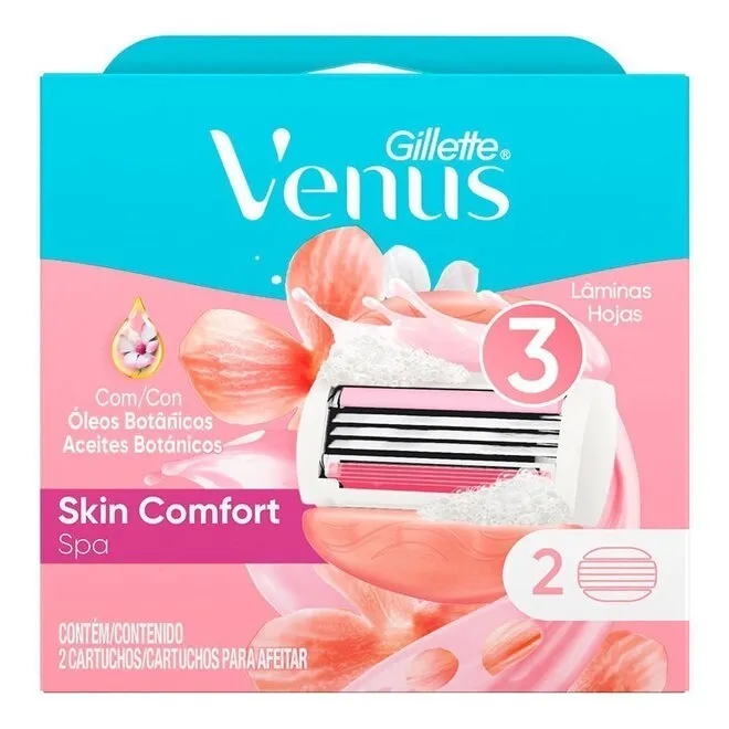 Carga para Aparelho de Depilar Gillette Venus SPA com 2 unid