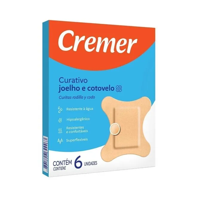 Curativo Cremer Joelho/Cotovelo C/6Unidades