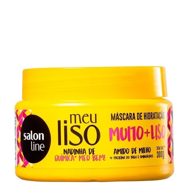 Mascara Salon Line Muito Liso Amido 300G