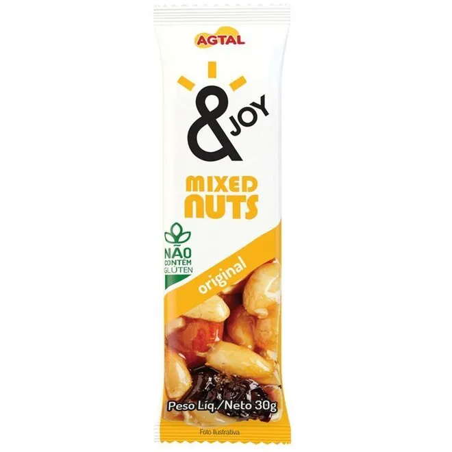 Barra de Cereal Mixed Nuts Original com 30g